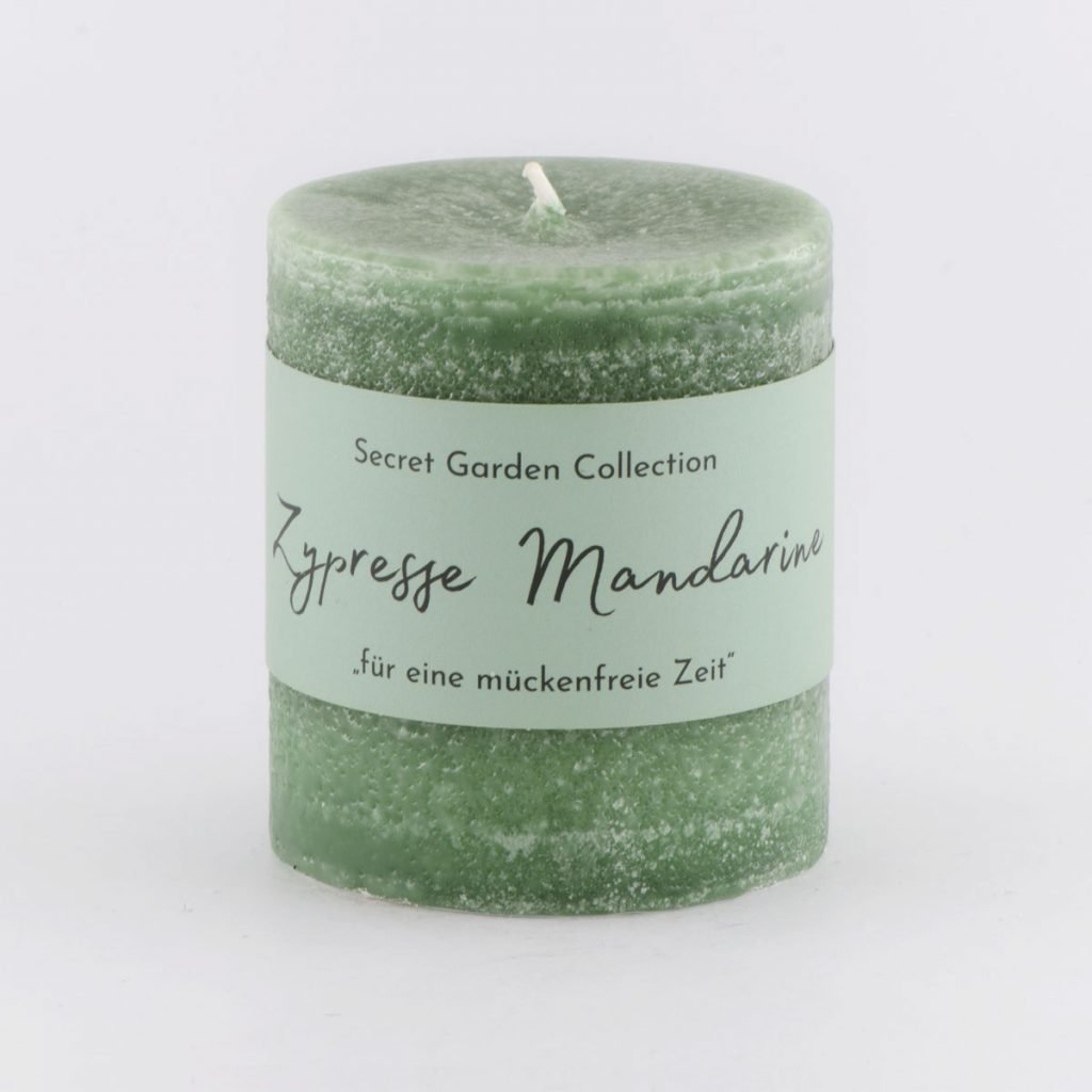Duftkerze Secret Garden - Zypresse Mandarine
