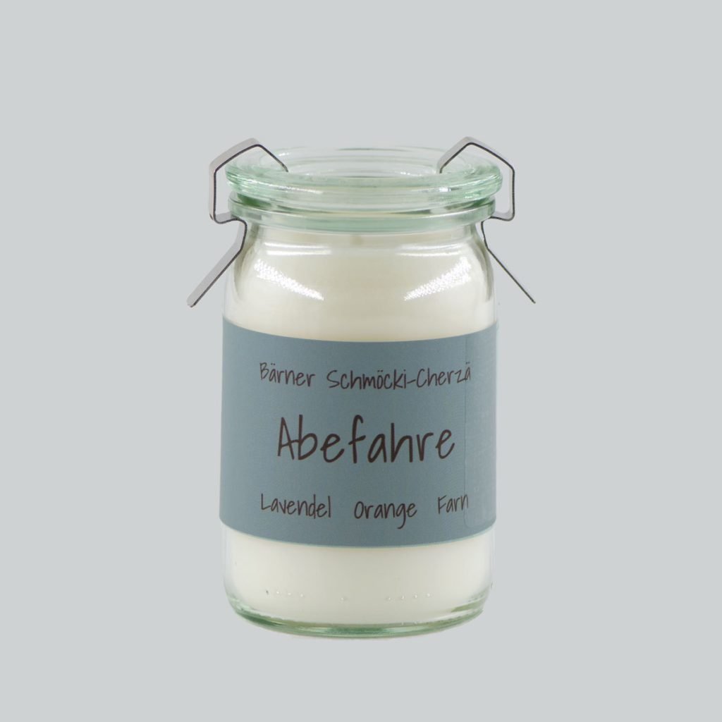 Mini Weckglas Bärner Schmöcki Cherzä - «Abefahre»