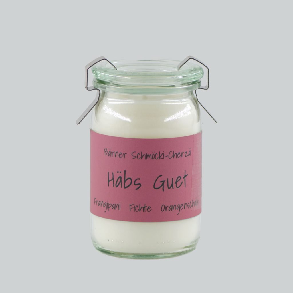 Mini Weckglas Bärner Schmöcki Cherzä – «Häbs Guet»