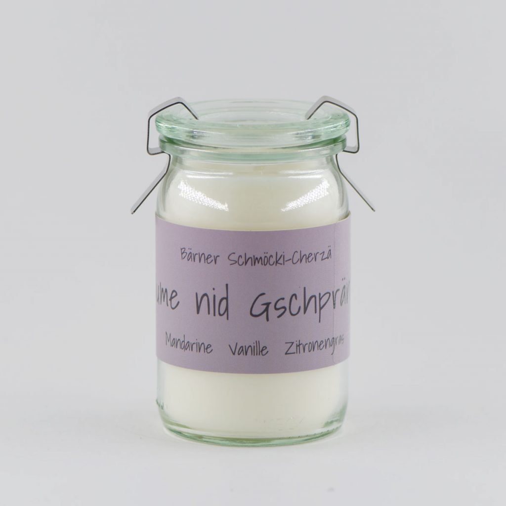 Mini Weckglas Bärner Schmöcki Cherzä - «Nume nid Gschprängt»