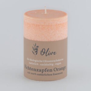 Fichtenzapfen Orange aus Olivenwachs