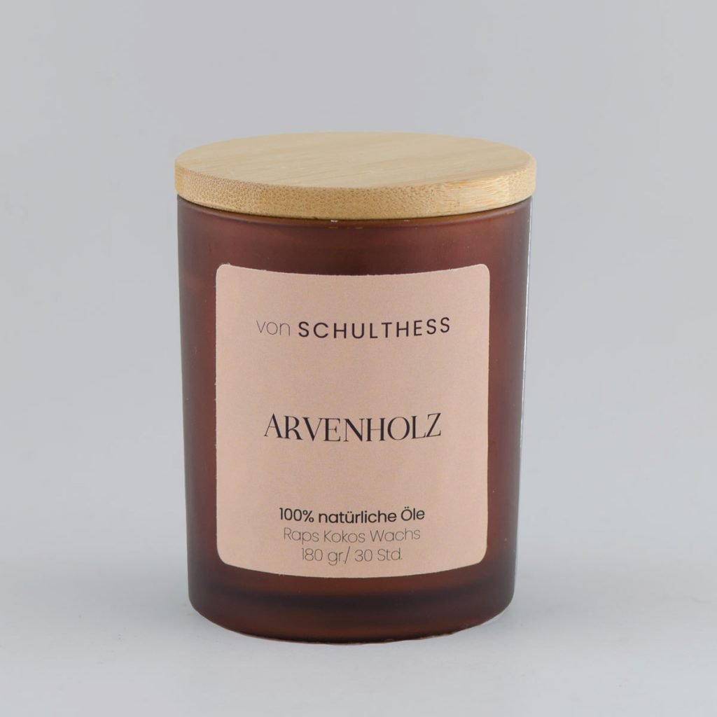 Arvenholz - Braunglas klein