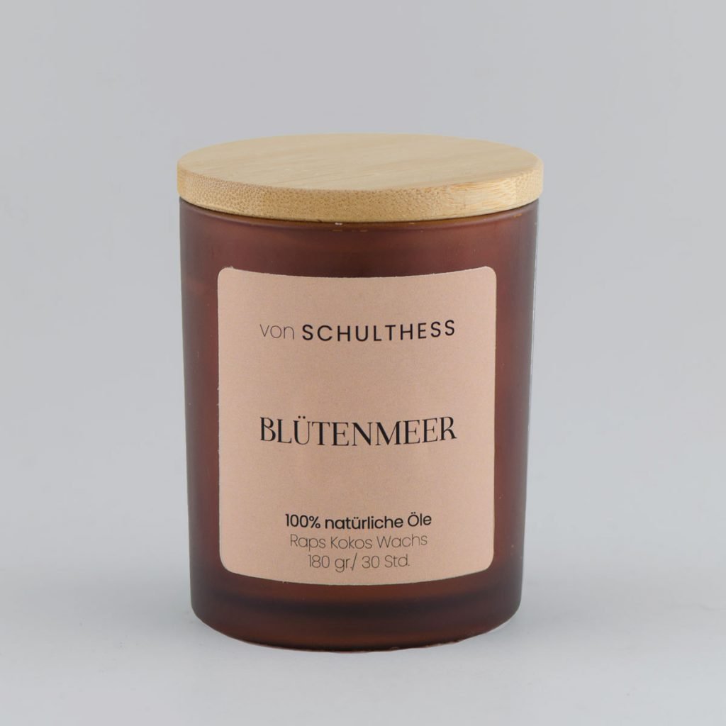 Blütenmeer - Braunglas klein