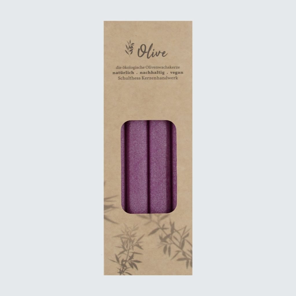 Olivenstabkerzen - Purple 27
