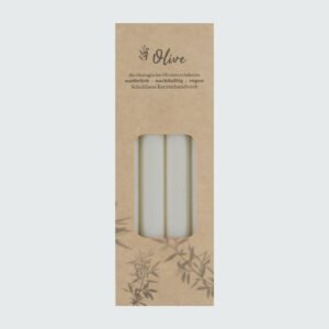 Olivenstabkerze - Weiss 43