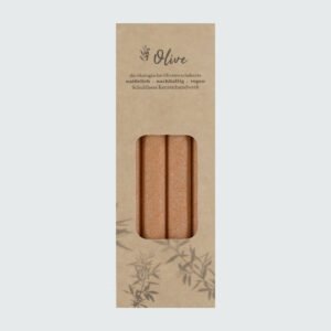 Olivenstabkerzen - Orangegelb  813