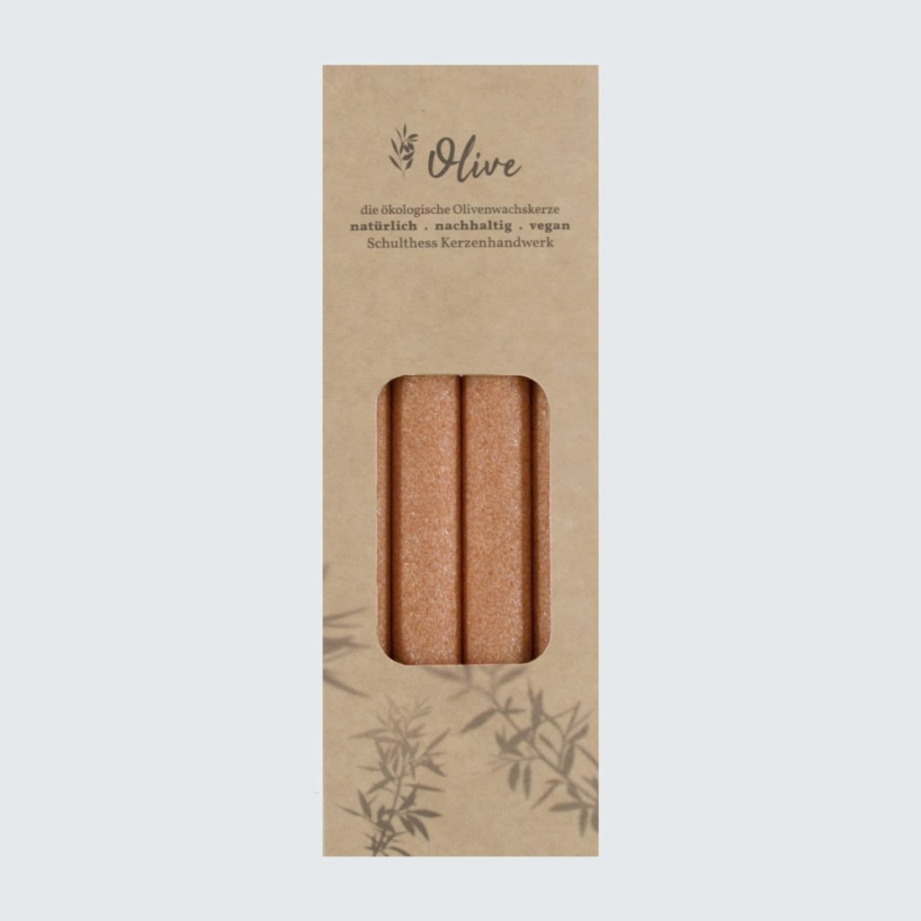 Olivenstabkerze - Orangegelb hell 814