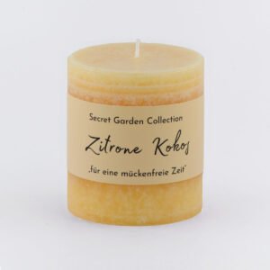 Duftkerze Secret Garden - Zitrone Kokos