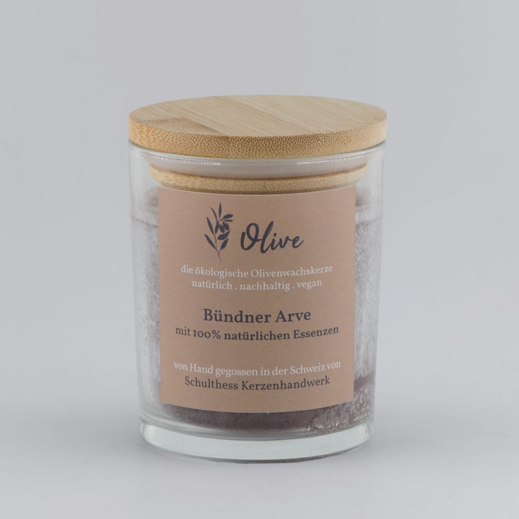 Klarglas mit Olivenwachs - Bündner Arve