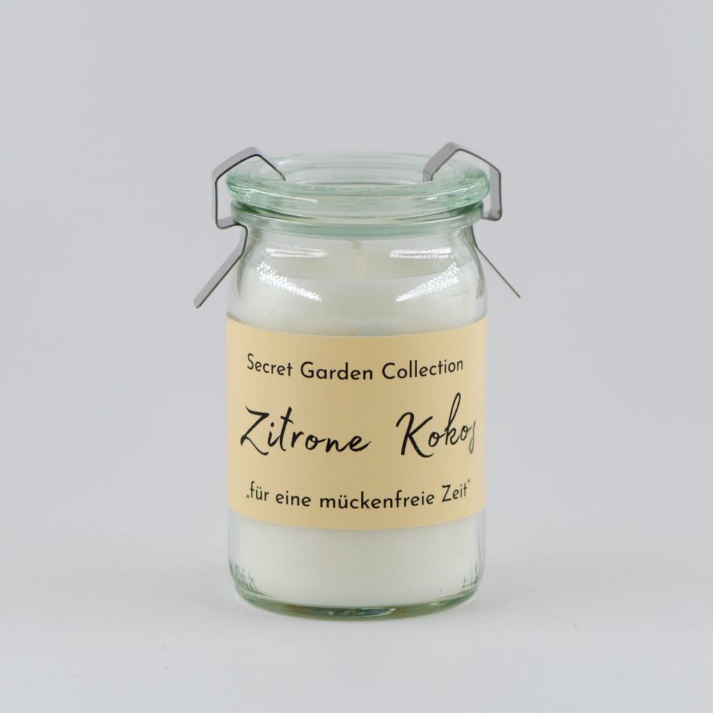 Mini Weckglas Secret Garden - Zitrone Kokos