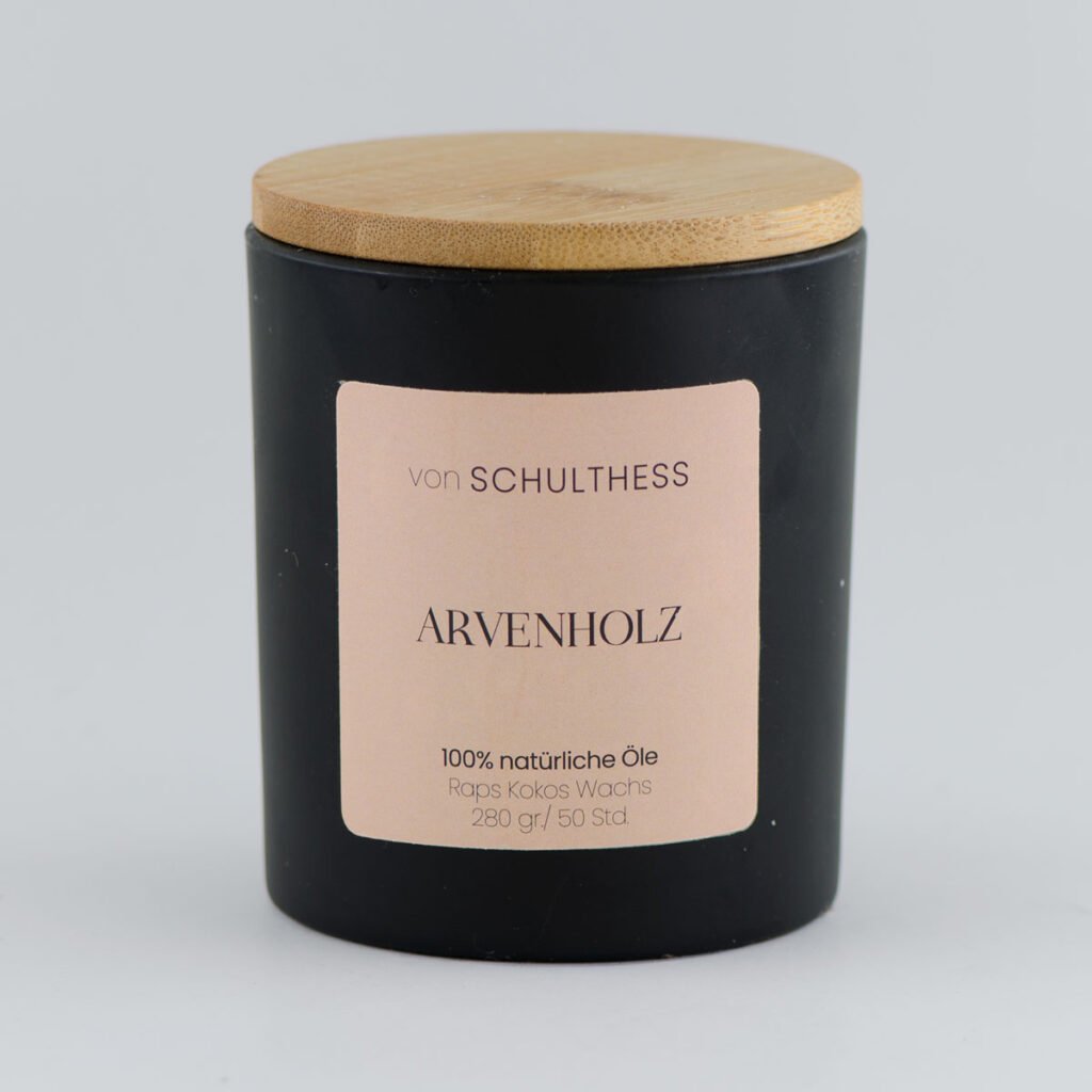 Arvenholz Schwarzglas gross