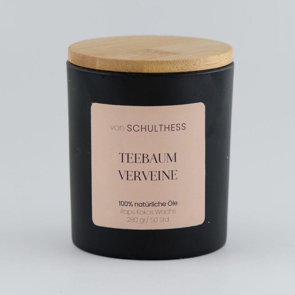 Teebaum Verveine Schwarzglas gross