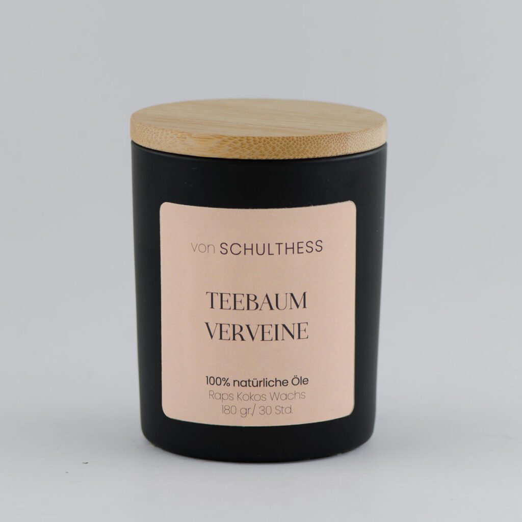 Teebaum Verveine Schwarzglas klein
