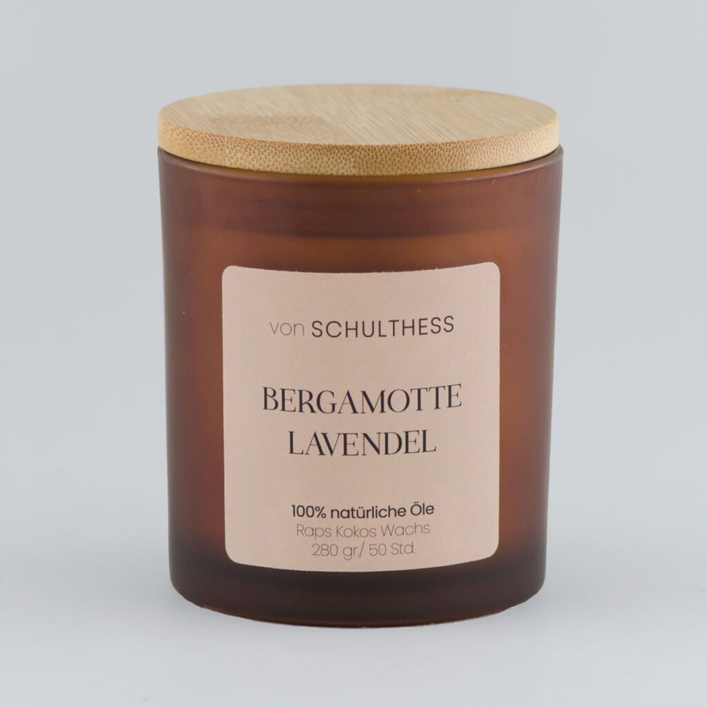 Bergamotte Lavendel Amberglas gross