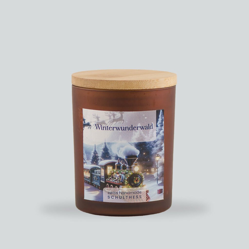 Nostalgie Amberglas Winterwunderwald