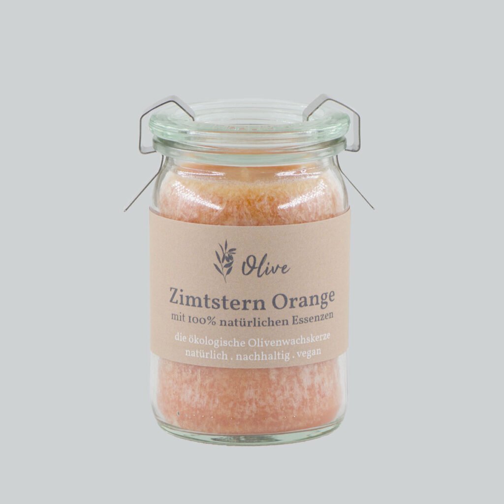 Orange Zimstern - Mini Weckglas