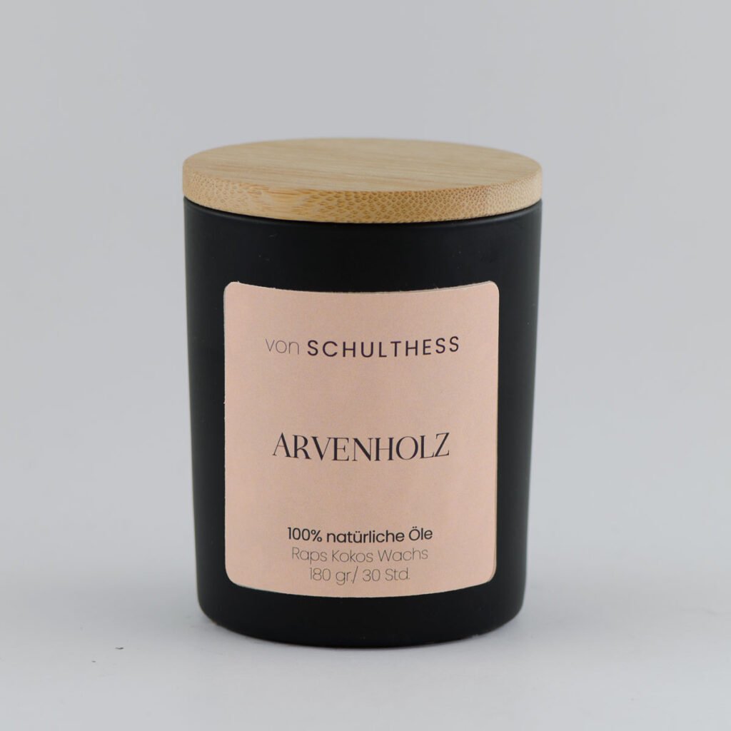 Arvenholz Schwarzglas klein