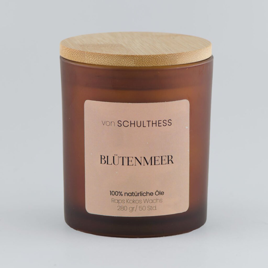 Blütenmeer Amberglas gross